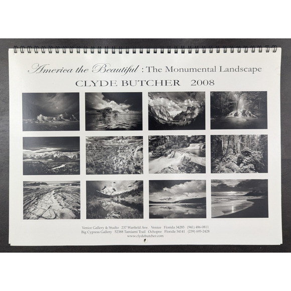 Clyde Butcher Photo Calendar 2008 Signed The Monumental Landscape - Picture 6 of 6